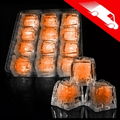 LED Ice Cubes 12 Count Orange